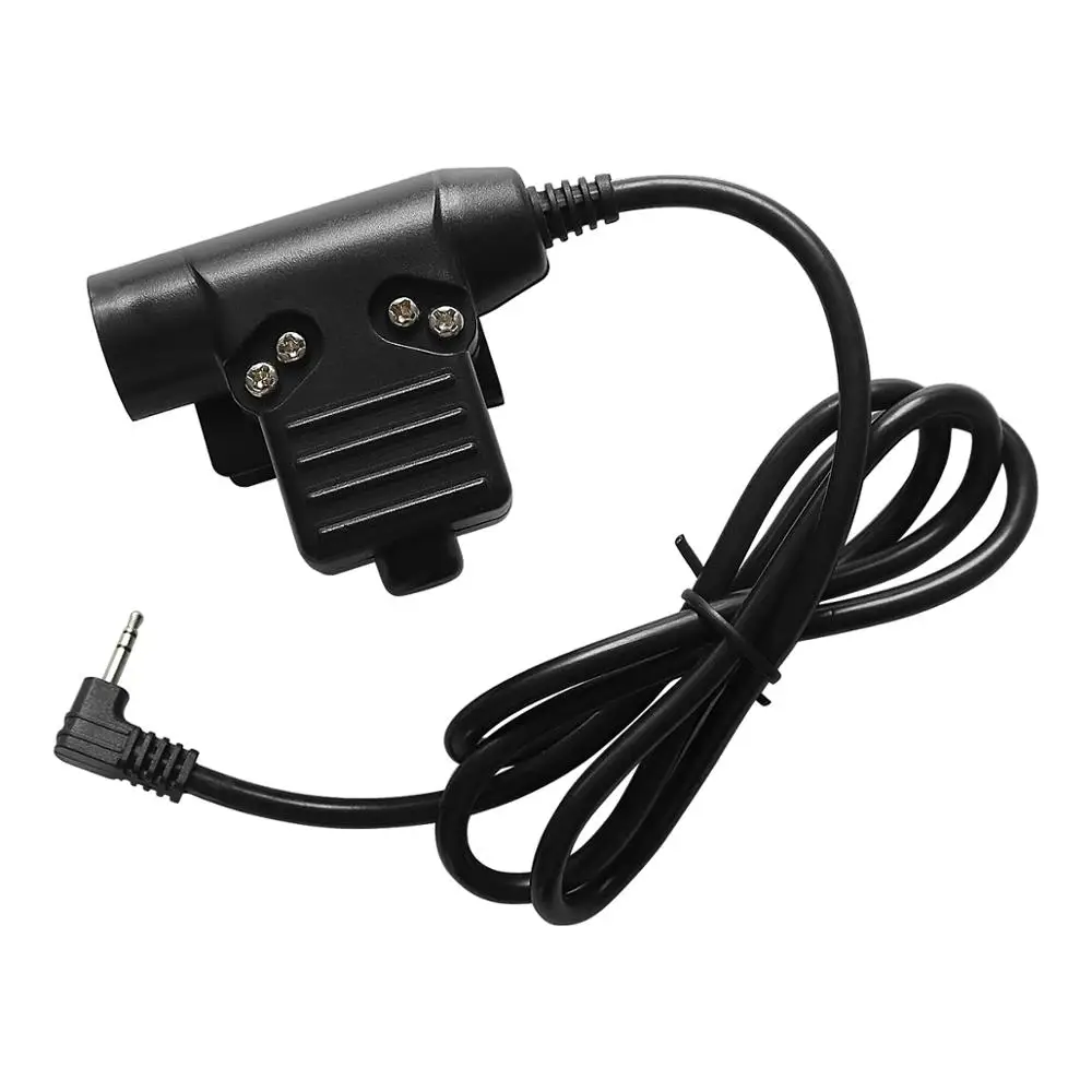Tactical headset adapter U94 Ptt Airsoft military headset, suitable for Kenwood/Motorola 2/Motorola/ICOM/Midland/Phone