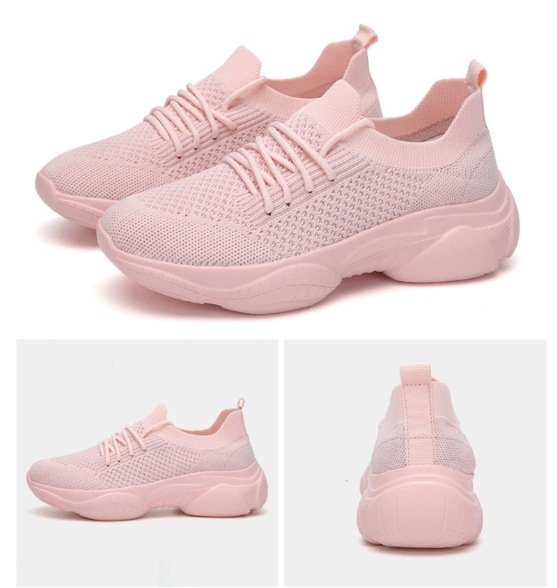 2020 модные теннисные туфли для женщин дышащие сетчатые прогулочные легкие