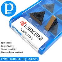 10pcs 100 original tnmg160404 hq ca4225 bicolor carbide inserts for steel tnmg 160404 high quality turning tool cnc lathe tools