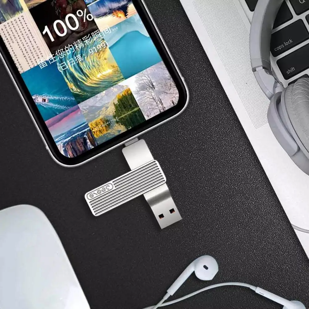 Youpin Jesis USB Type C двойной интерфейс 3 1 мобильный телефон U диск из алюминиевого сплава