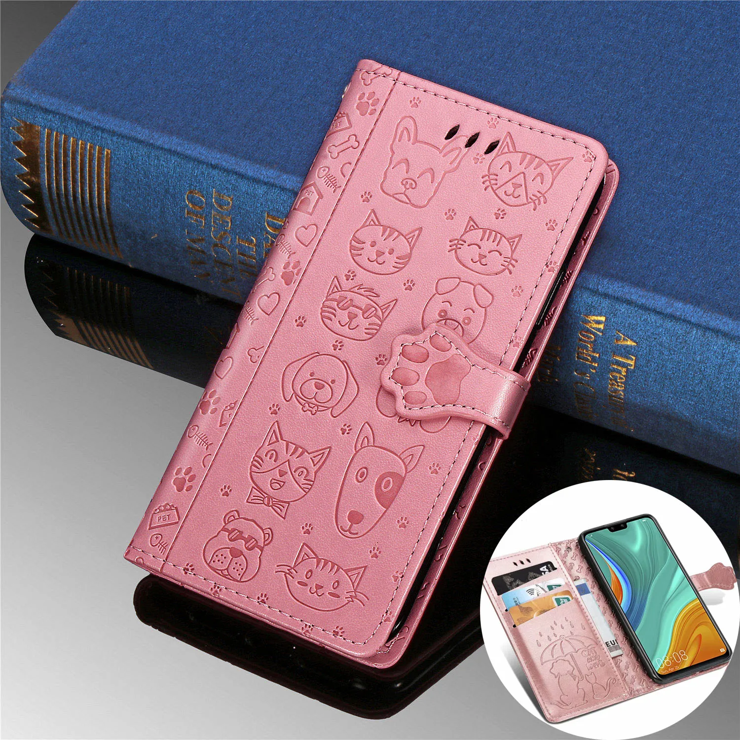 

Cartoon Flip Leather Cover For Huawei Honor 30 Pro 20 Lite 10i 9A 9X 8A 8X 8S 7A Y5 Y6 2019 Y5P Y6P Y8P P40 P30 Lite Wallet Case