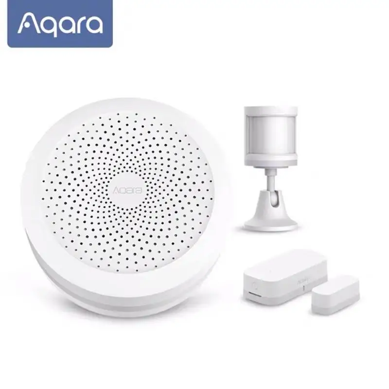 

Шлюз Aqara M1S Zigbee 3,0 для умного дома, светодиодный ночсветильник RGB, поддержка голосового приложения Siri, работает с приложением Mijia