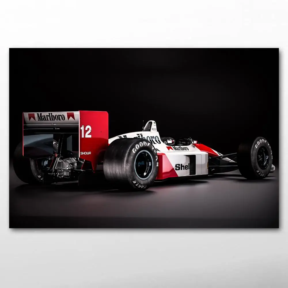 Mclaren Honda MP4 4 классическая формула 1 гоночные спортивные плакаты и принты Настенная