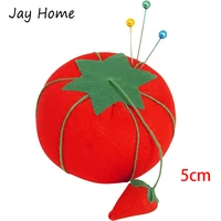 cute tomato shaped needle holder pin cushion diy craft sewing tools for cross stitch sewing embroidery needle pillow pincushions