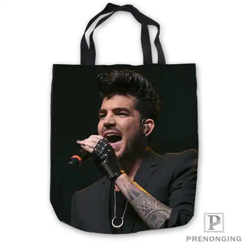 На заказ холст adam_lambert_new_press Tote плечо Повседневная хозяйственная сумка пляжная