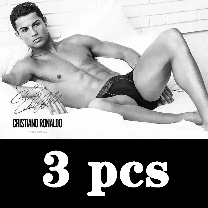 mixed 3PCS 6 шт./лот, популярные Брендовые мужские боксеры, шорты, нижнее белье, Криштиано Роналду CR7, качественные хлопковые сексуальные трусы, мужские трусы - Цвет: mixed 3PCS