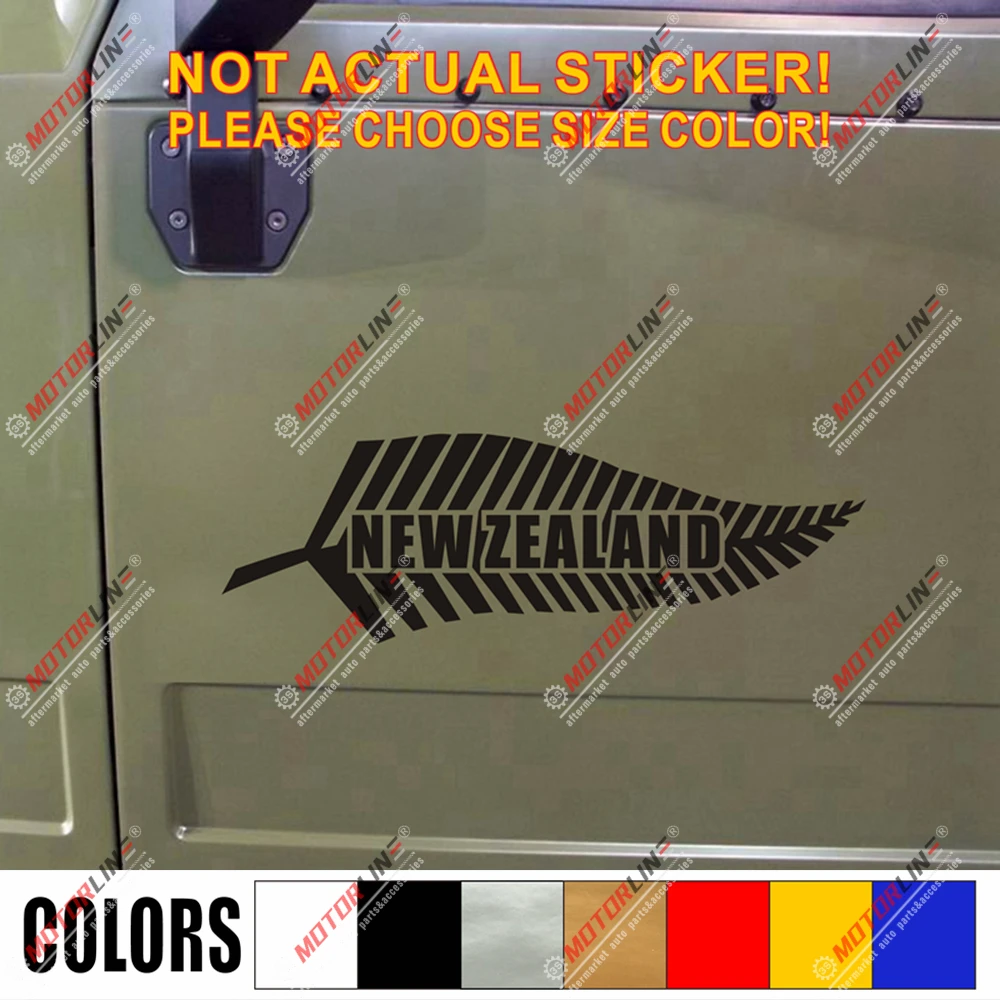 Новая Зеландия папоротник киви наклейка автомобиль винил выберите размер и цвет