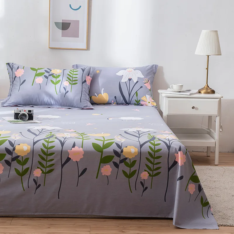 Простыня из 100% хлопка с рисунком счастливого оленя для детей и взрослых