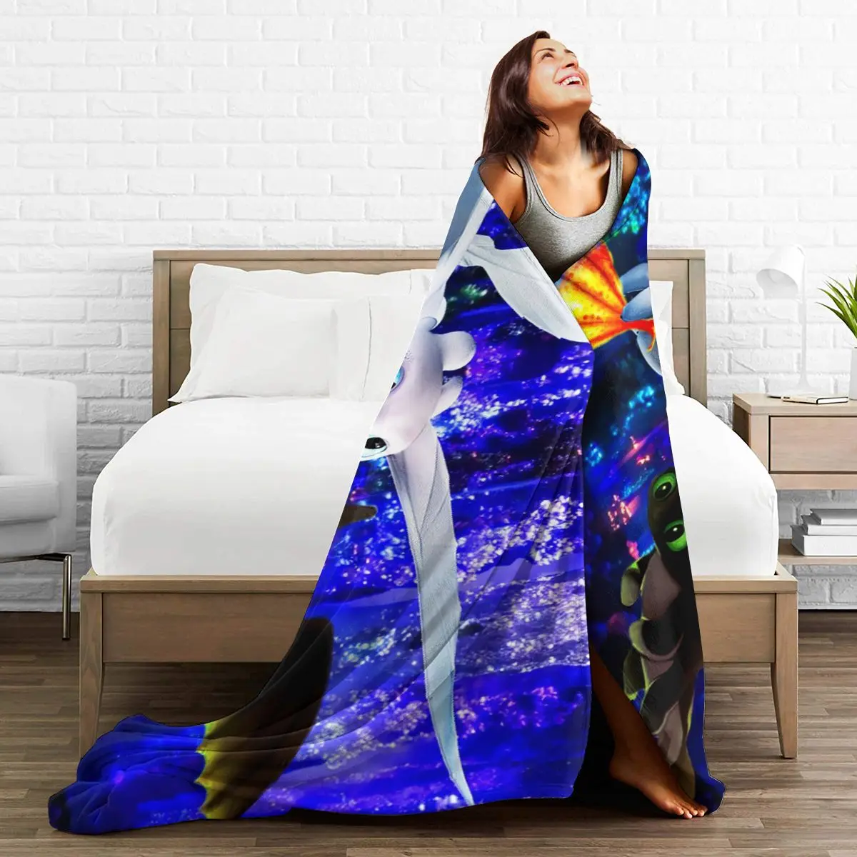 

Ultra Soft Sofa Blanket Cover Blanket Cartoon Cartoon Bedding Flannel plied Sofa Bedroom Decor for Children and Adults 126