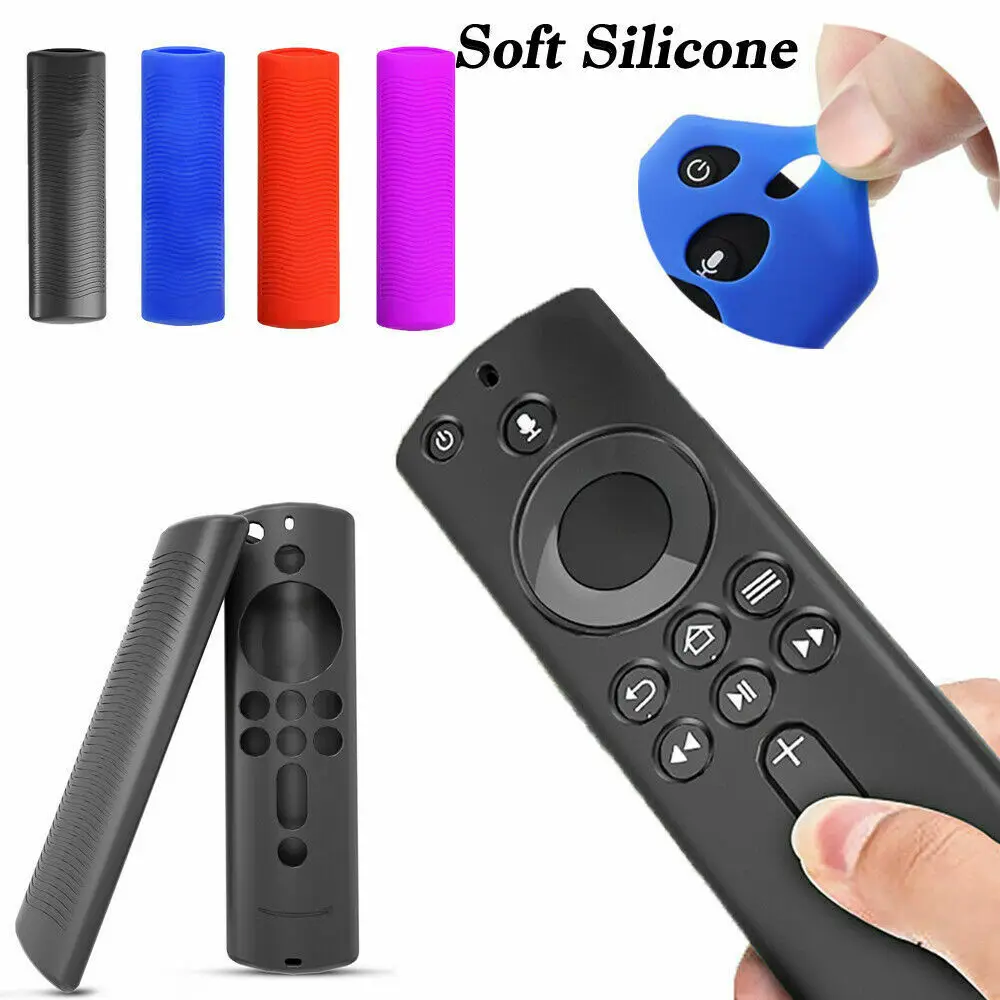 

2020 новый силиконовый защитный чехол Fire TV Stick 4K & Voice ударопрочный Противоскользящий чехол для пульта дистанционного управления