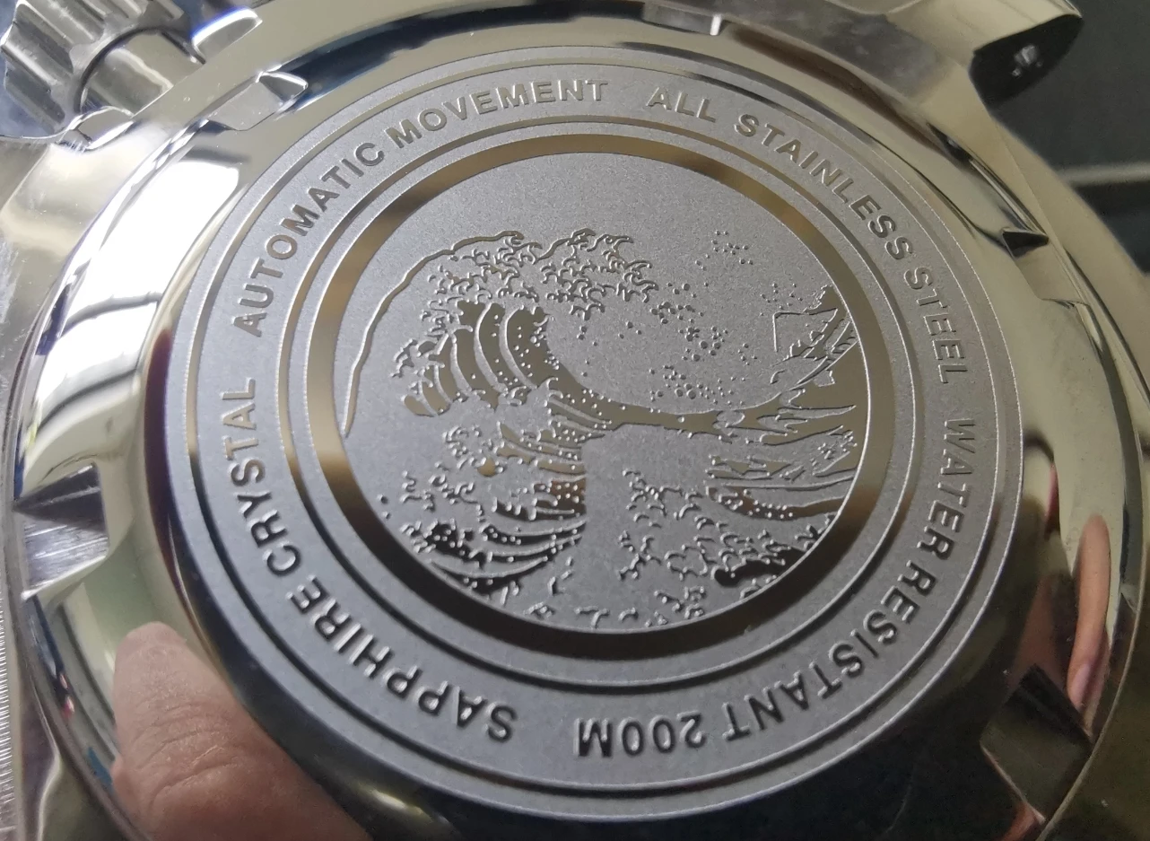 

Mod Sapphire Crystal Ceramic Bezel insert Tuna Modify Watch Case 20ATM Water Resistance Case Fit NH35A Movement