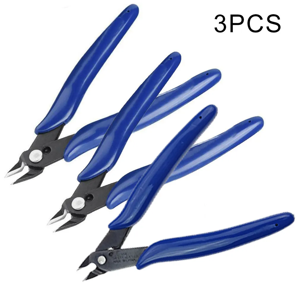 

Side Cutter Flush Cutter Wire Cutter Blue Diagonal Non-slip Rubber Handle