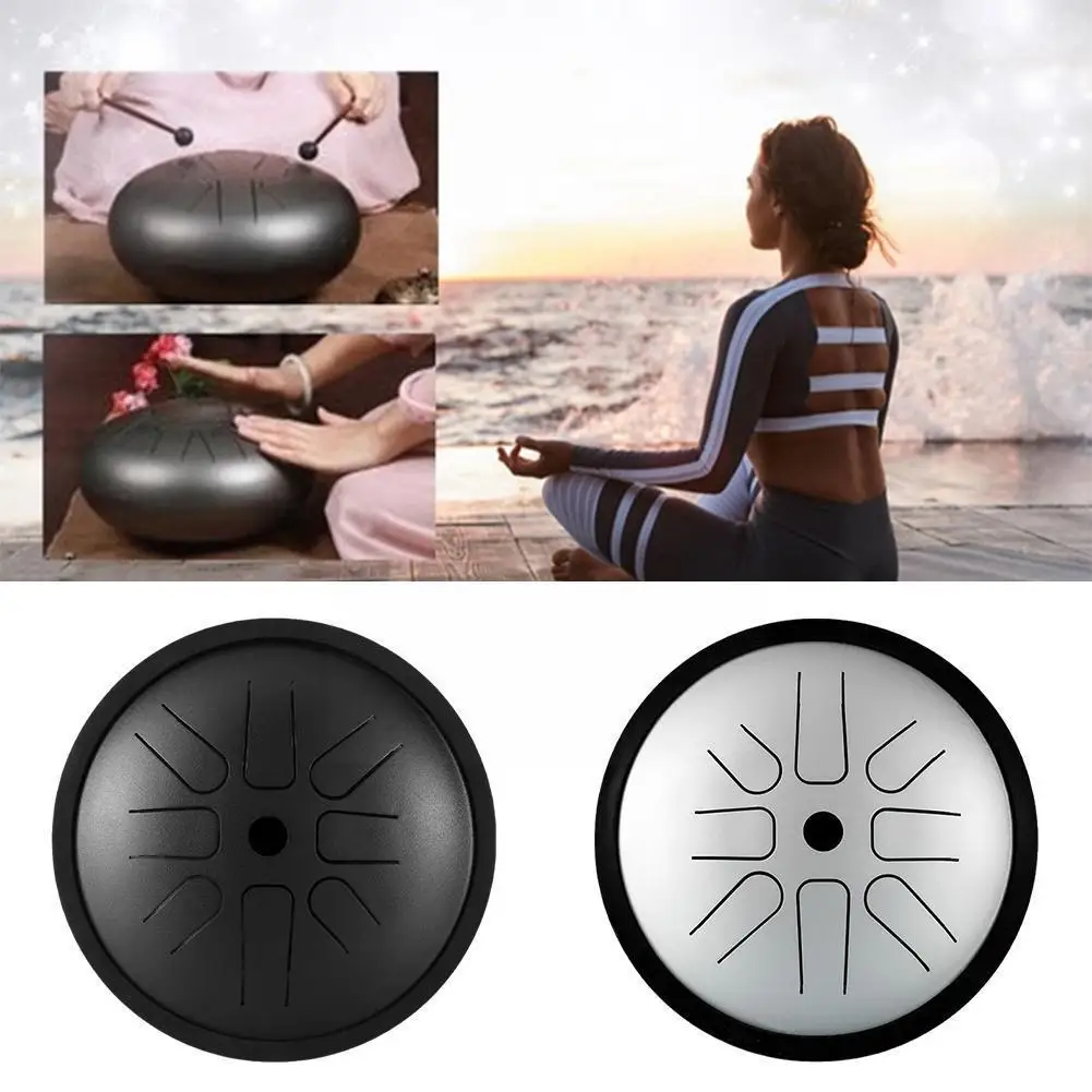 

Новый беспроблемный барабан 8 тонов стальной барабан для языка 6 дюймов барабан для йоги музыкальный язык музыкальный инструмент для медита...