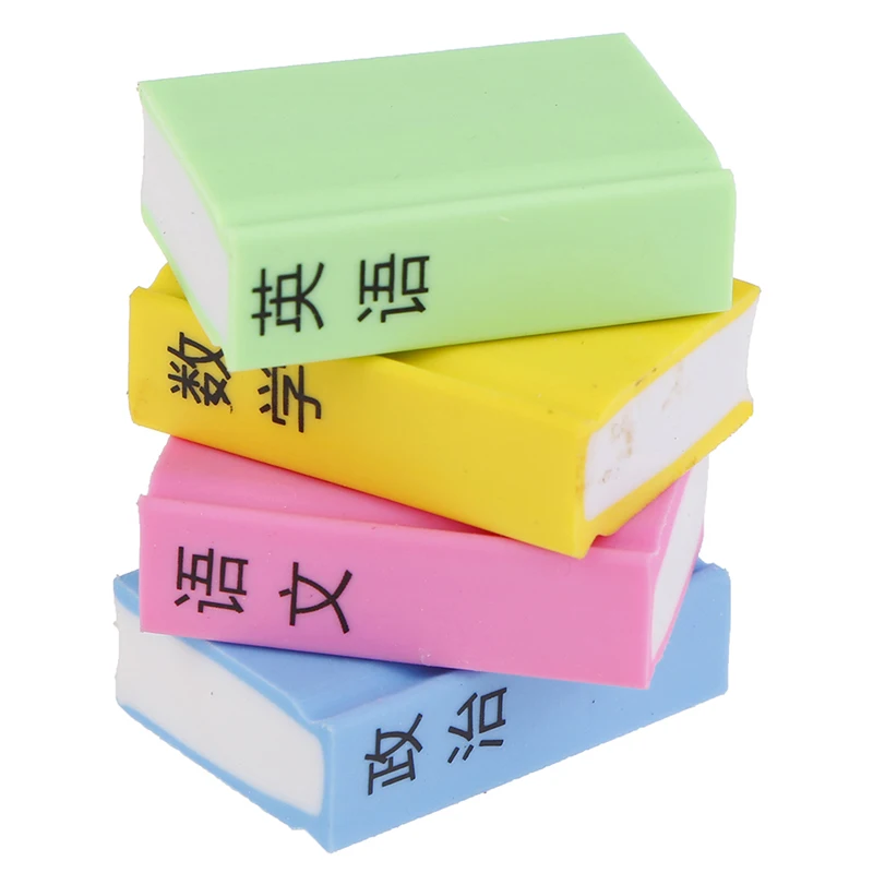 

4pcs/set 1/12 Miniature Scene Model Dollhouse Accessories Mini Book Textbook Model Children Toys Accessories for Doll