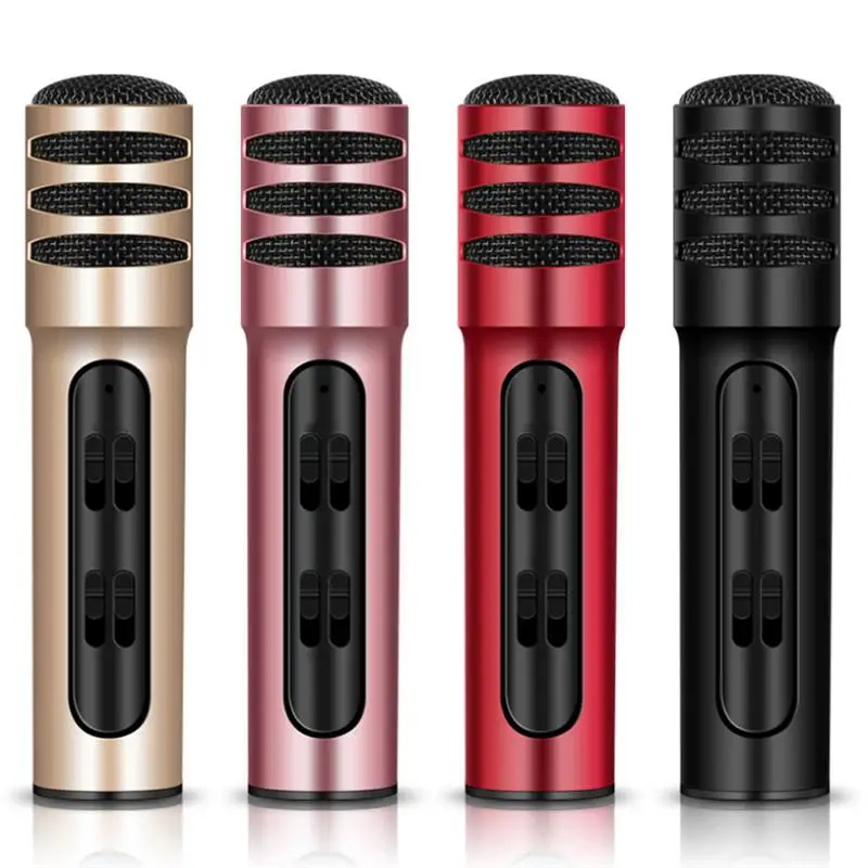 

Online Star Live Streaming & Youtube Video Condenser Microphone Sing Recording Karaoke For Mobile Phone Computer Microphone
