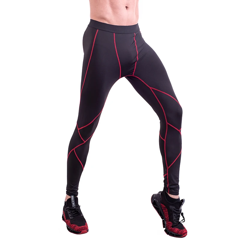 Колготки для бега мужские спортивные леггинсы компрессионные штаны баскетбола