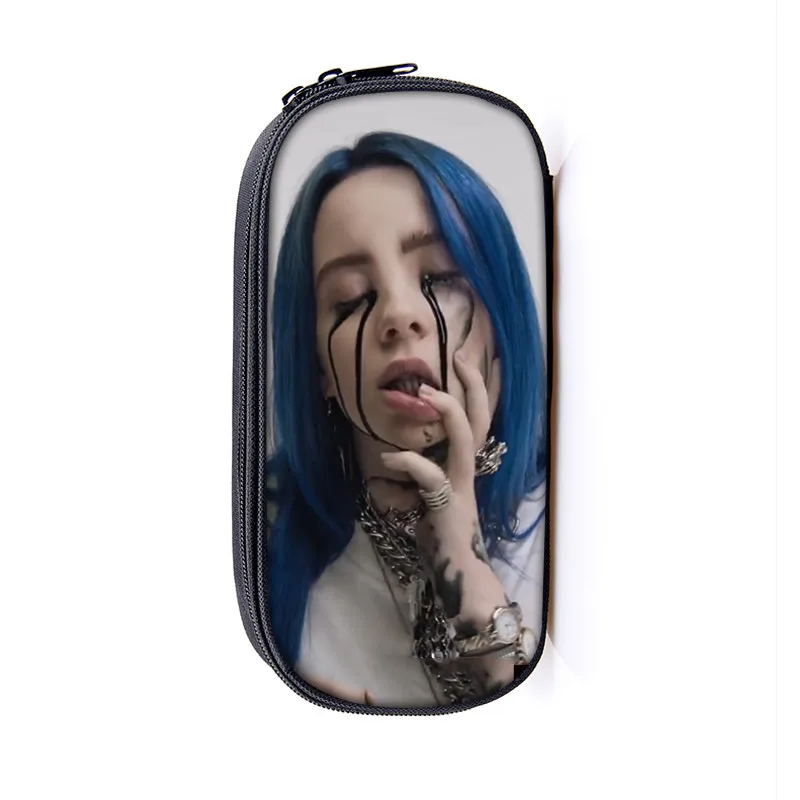 4 Billie Eilish чехол для карандашей, косметичка для женщин, косметичка billie elish, косметичка для девочек-подростков, пенал, школьный чехол, принадлежности - Цвет: 4