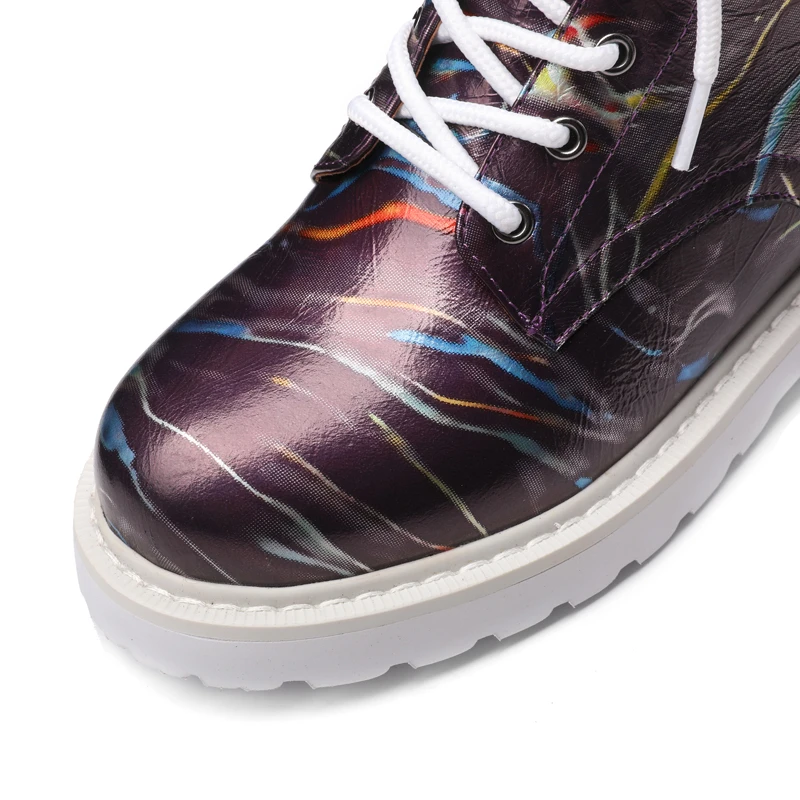 Женские ботинки из натуральной коровьей кожи сезон осень зима Новинка модные