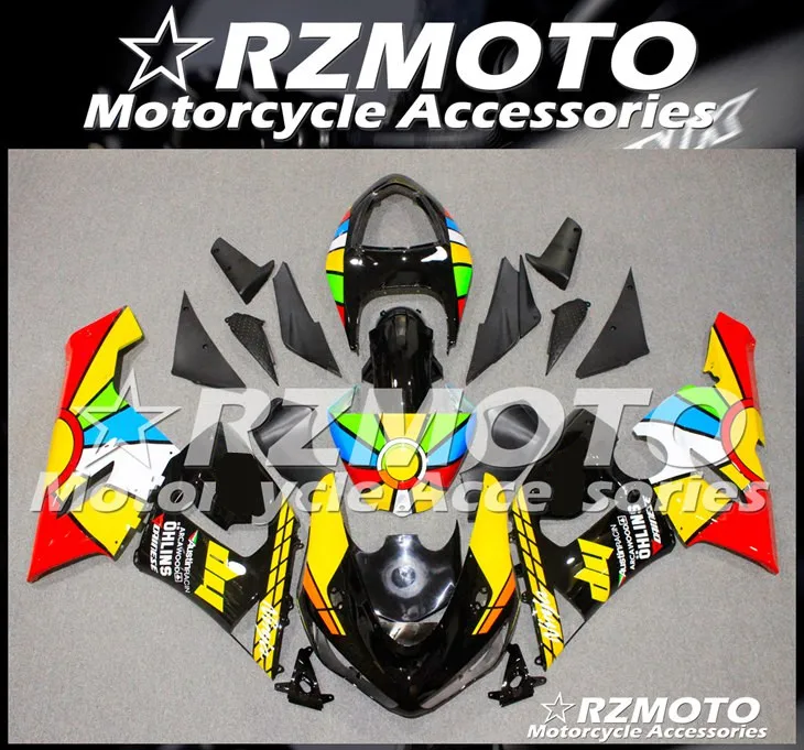 Новый комплект обтекателей для цельного мотоцикла ABS подходит Kawasaki Ninja ZX 6R ZX6R 636 2005