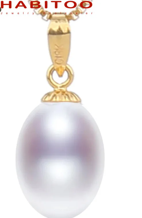 

Ожерелье из желтого золота 18 К с натуральным пресноводным жемчугом 10-11 мм