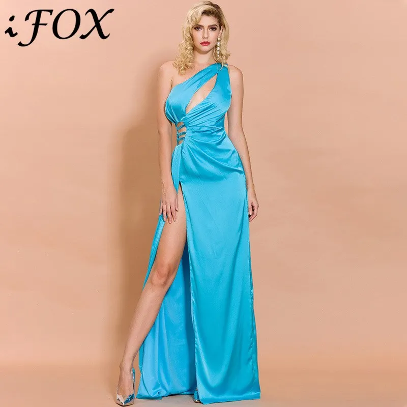 Очаровательное женское платье IFox с необычным воротником без рукавов 2020 модное