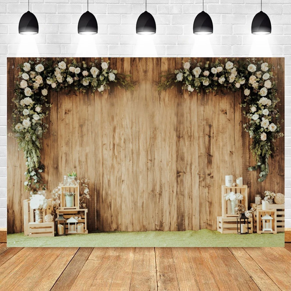 

Nitree Wedding Backdrop Photocall Flower Wreath Bloom Floral Birthday Photography Background Photo Studio Photo zone