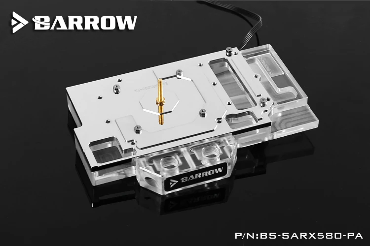 Курган полное покрытие графическая карта блок использовать для Sapphire Pulse RX580 8GD5(11265-05-20g) GPU радиаторный блок медь RGB