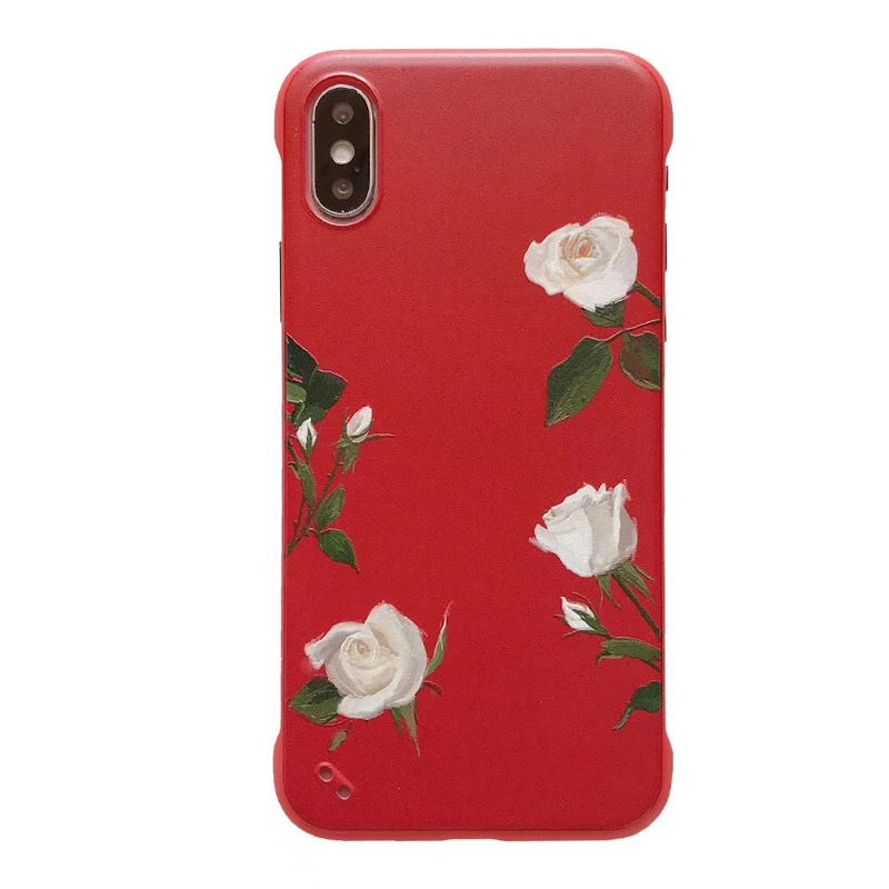 3D чехол для iPhone X XS XR Xs Max 8 Plus Camellia Rose Leaf 7 6 6S Ультратонкий | Мобильные телефоны и