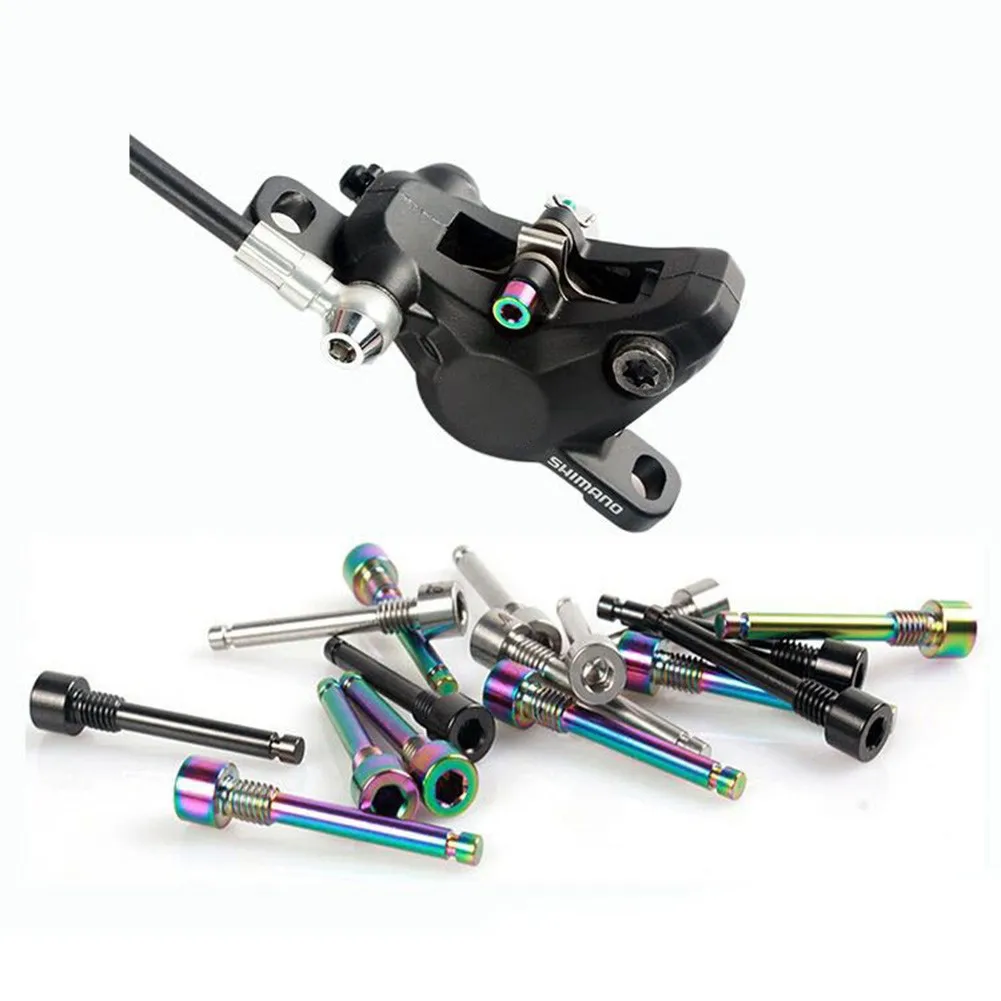 

1pc For Bicycle Repair M4 Screw Oil Disc To Make The Piece Latch Screw Titanium Alloy Disc Brake Caliper Bolt