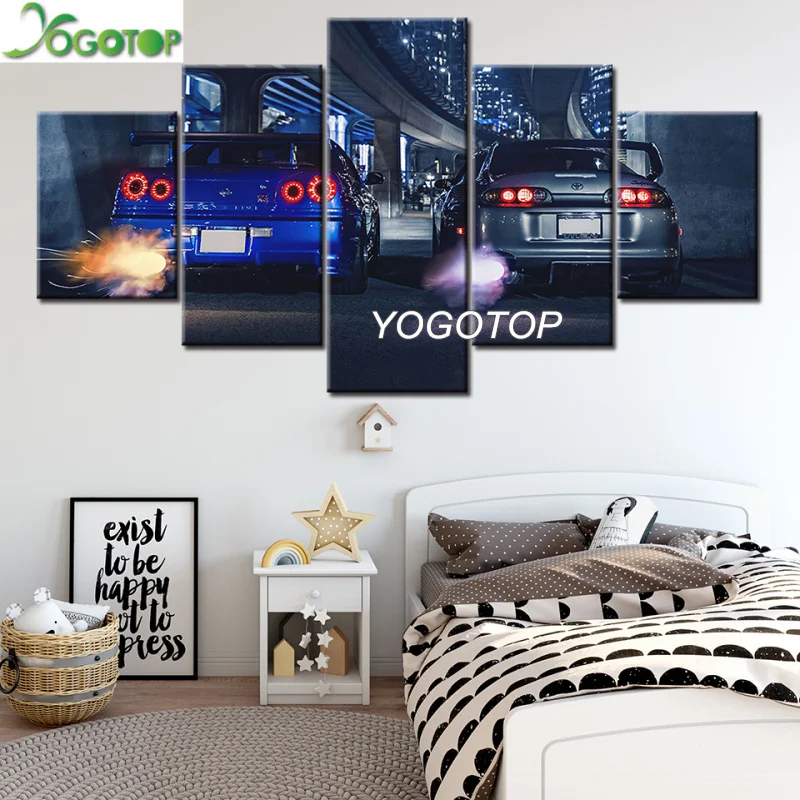 

diy Diamond Painting puzzle 5D Full Square/Round Drill Mosaic Diamant Embroidery Home Decor car 5 Pieces ML1177