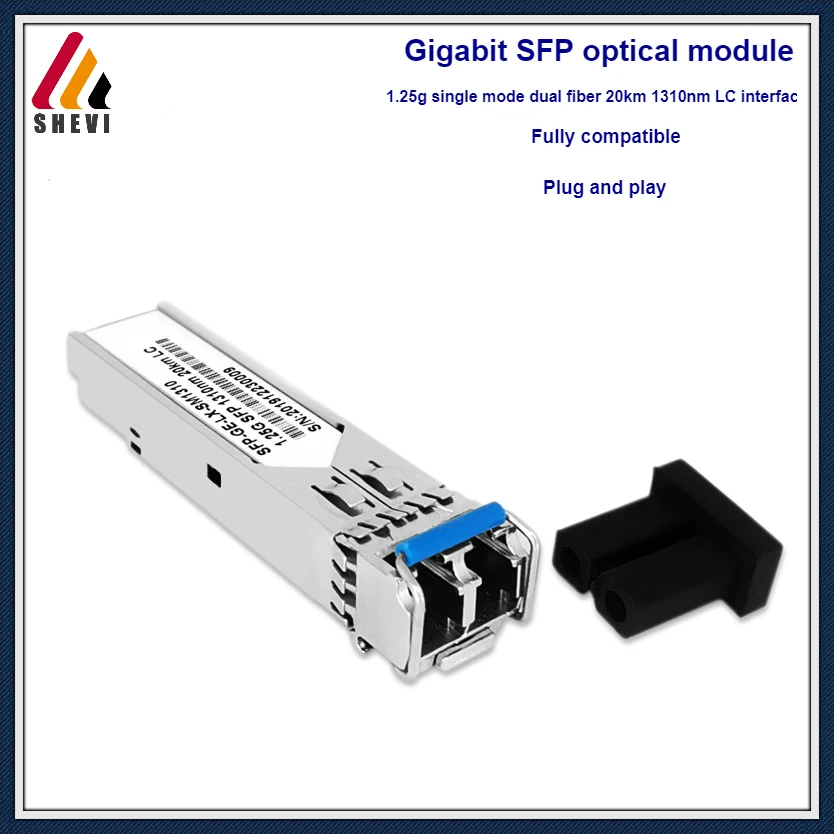 

optical module is compatible with Huawei H3C SFP Gigabit single mode dual fiber 1.25g 1310nm 20km LC