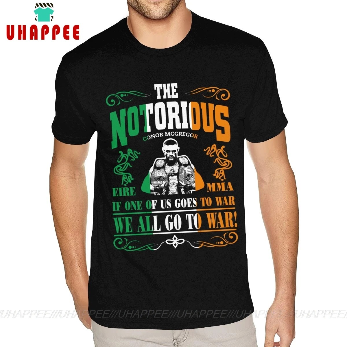

Wholesale T Shirts Conor Mcgregor T Shirts Short Sleeve Cotton Boy Small Size Black Tee Shirt
