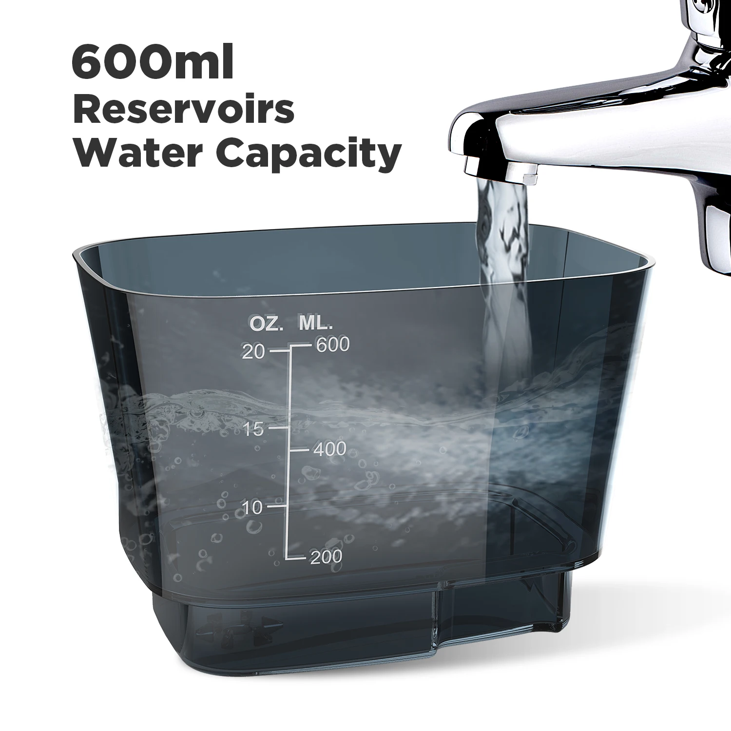 2Set Oral Irrigator USB Rechargeable Water Flosser Portable Dental Water Jet 600ML Water Tank Waterproof Teeth Cleaner enlarge
