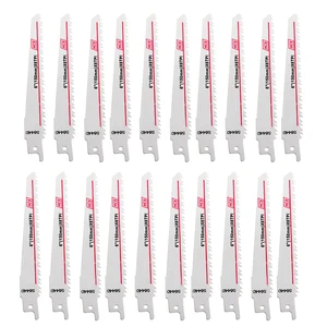 Новинка, лезвия для сабельной пилы 150x19x0,9 мм, лезвие для пилы HCS, лезвие для сабельной пилы для дерева, ПВХ, 20 шт.