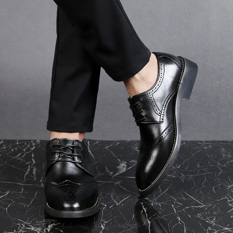 2018 модные брендовые мужские деловые броги модельные туфли для свадебной