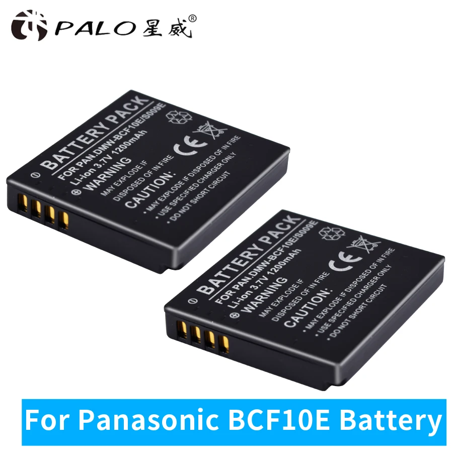 2 шт. аккумулятор камеры 1200 мАч 3 7 в Li Ion BCF 10E/S009E BCF10E S009E Аккумулятор для FS6 FX68GK FP8 FP8GK