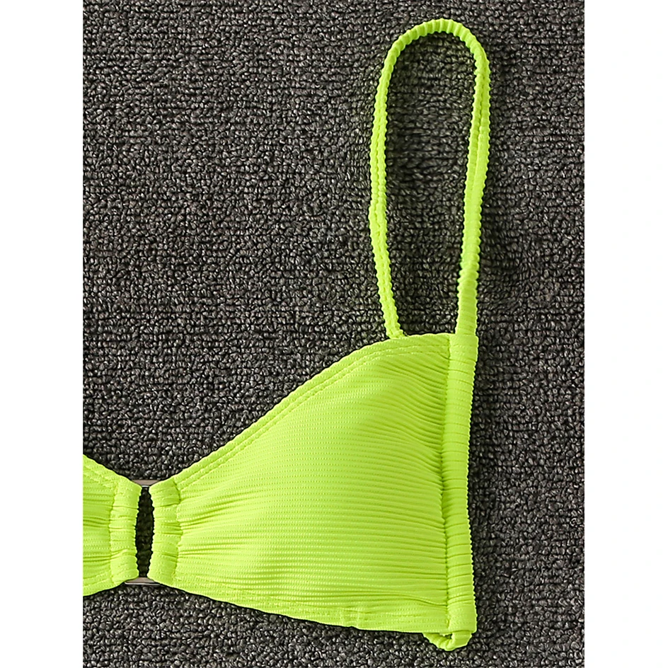 

Sexy Bikini 2021 Woman Bandeau Swimsuit Female Swimwear Women`s Mini Thong Bikini Set Bather Swimming Beachwear for Bathing Suit