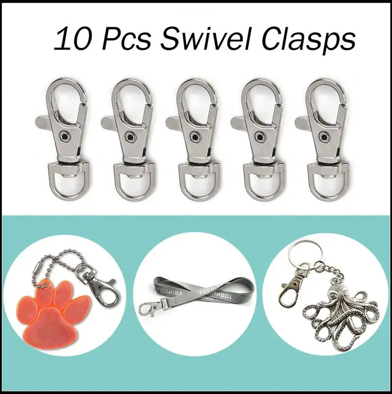 10 шт. металлический поворотный триггер Loster застежки защелкивающийся крючок