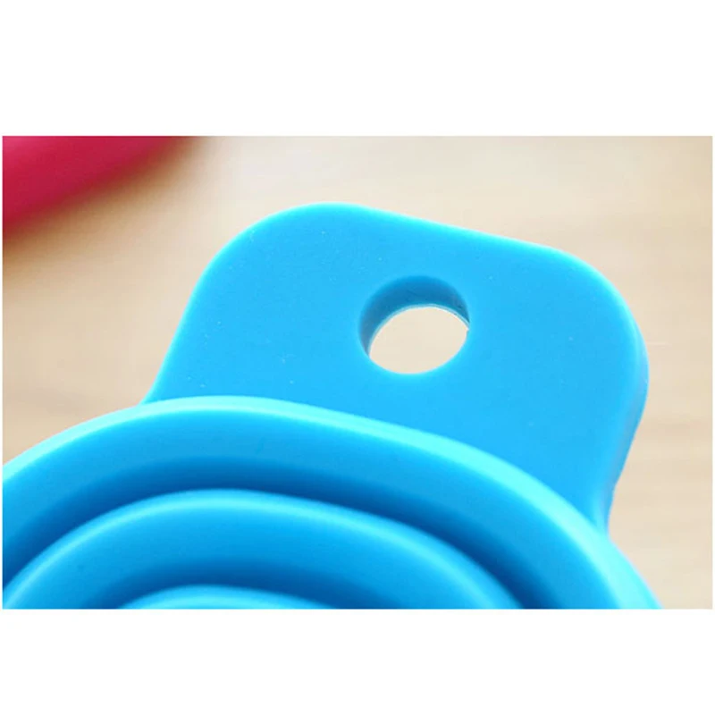 Складная телескопическая Воронка для кухни гибкая силиконовая маленькая