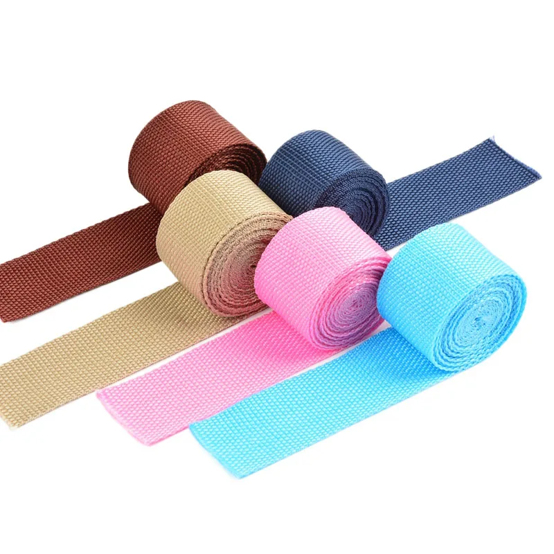 

5 meters 25mm Canvas Ribbon Belt Bag Webbing Nylon Webbing Knapsack Strapping Sewing Bag Belt Accessories