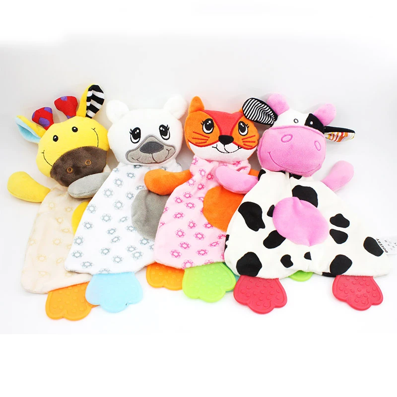 

Слюнявчик мягкий для новорожденных успокаивающее полотенце для новорожденных милый кролик для младенцев спящие куклы игрушка плюшевая Ус...