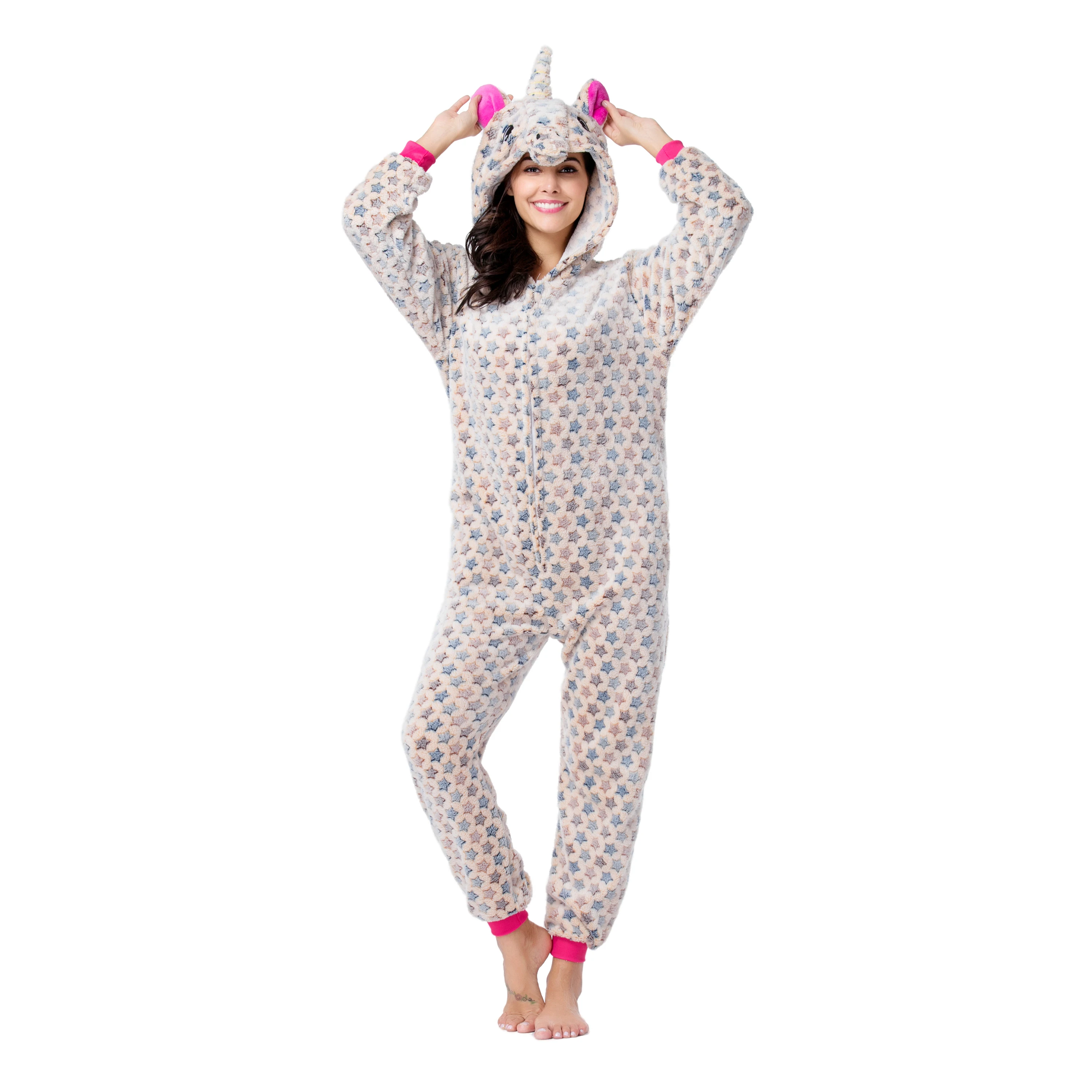 

RONGTAI Yellow Pegasus Adult Animal Onesie Pajamas