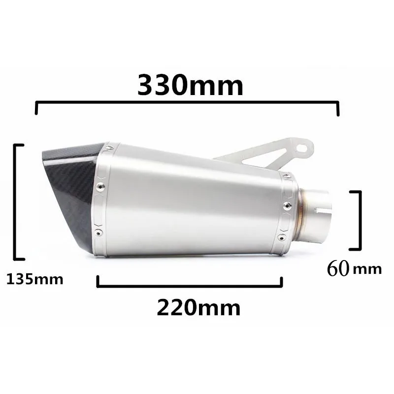 Глушитель из углеродного волокна для выхлопных газов мотоцикла