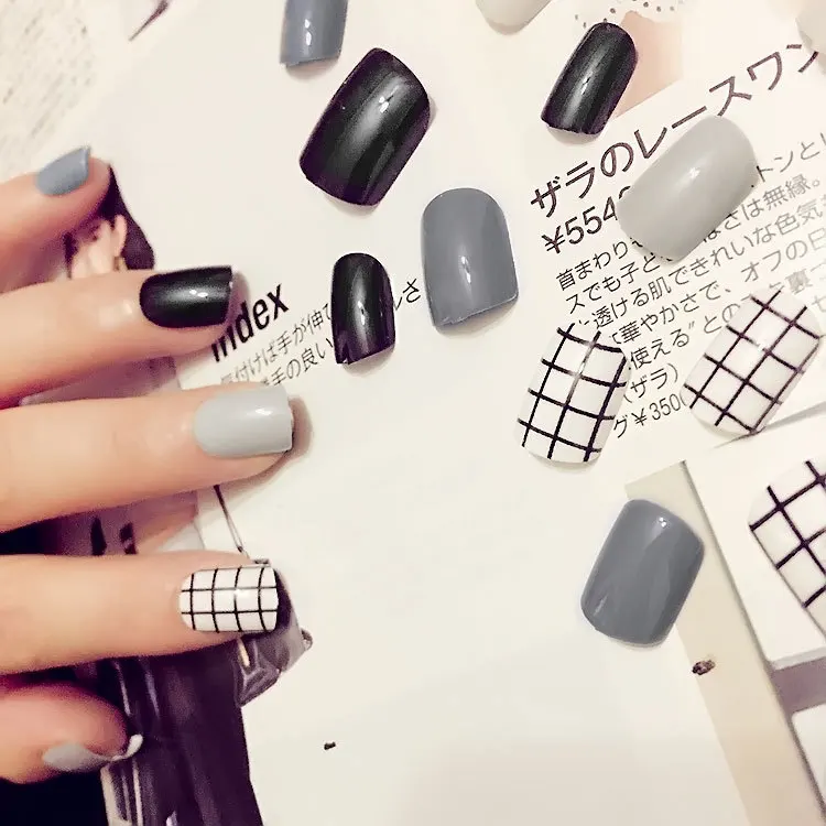 24 шт. искусственные ногти для дизайна ногтей|Накладные ногти| |