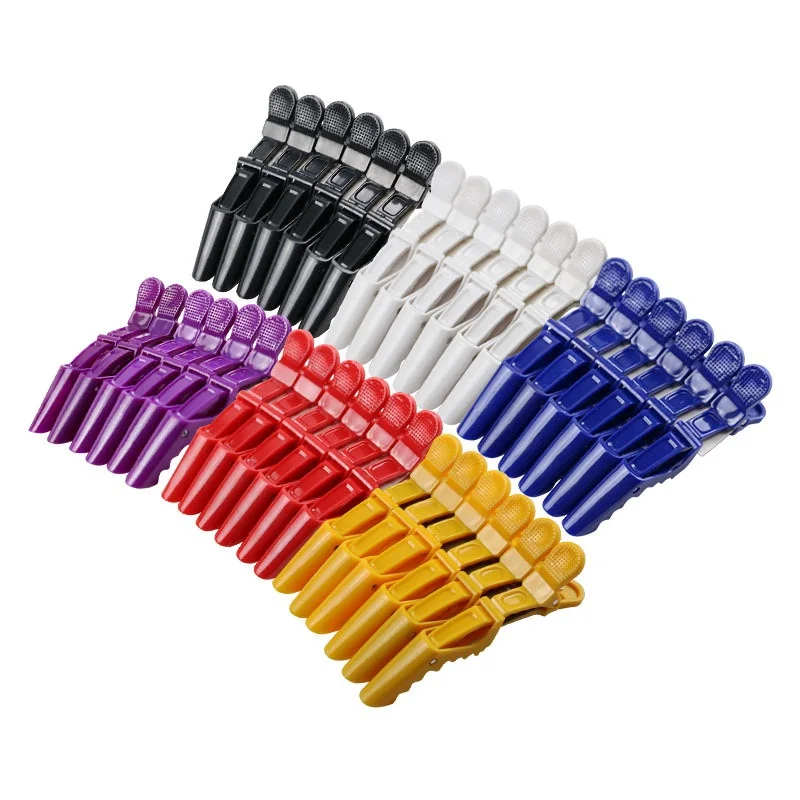 120Pcs/lot Plastic Hair Clip Hairdressing Clamps Claw Hair Section Clips Grip Cutting Barbers Salon Hair Styling Accessories