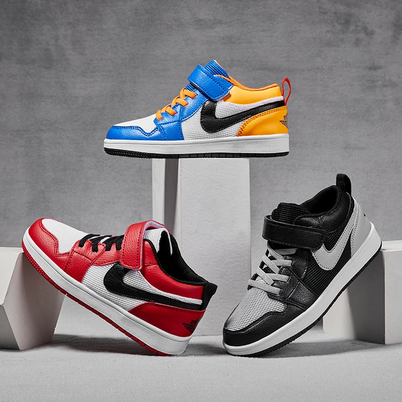 

Spring children's AJ low-cut girls and teenagers board shoes leisure outdoor campus trend student sports