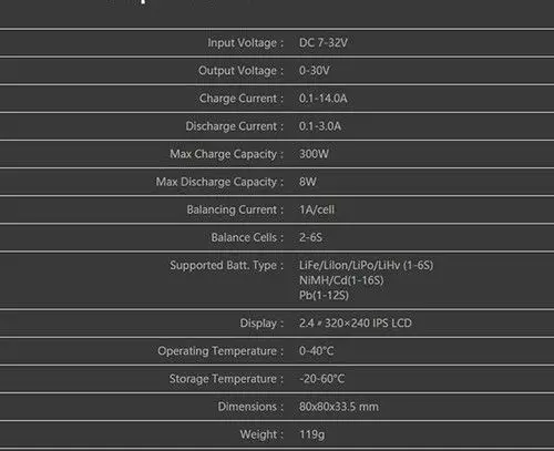 

ISDT Q6 Plus 300W 14A MINI Pocket Battery Balance Charger