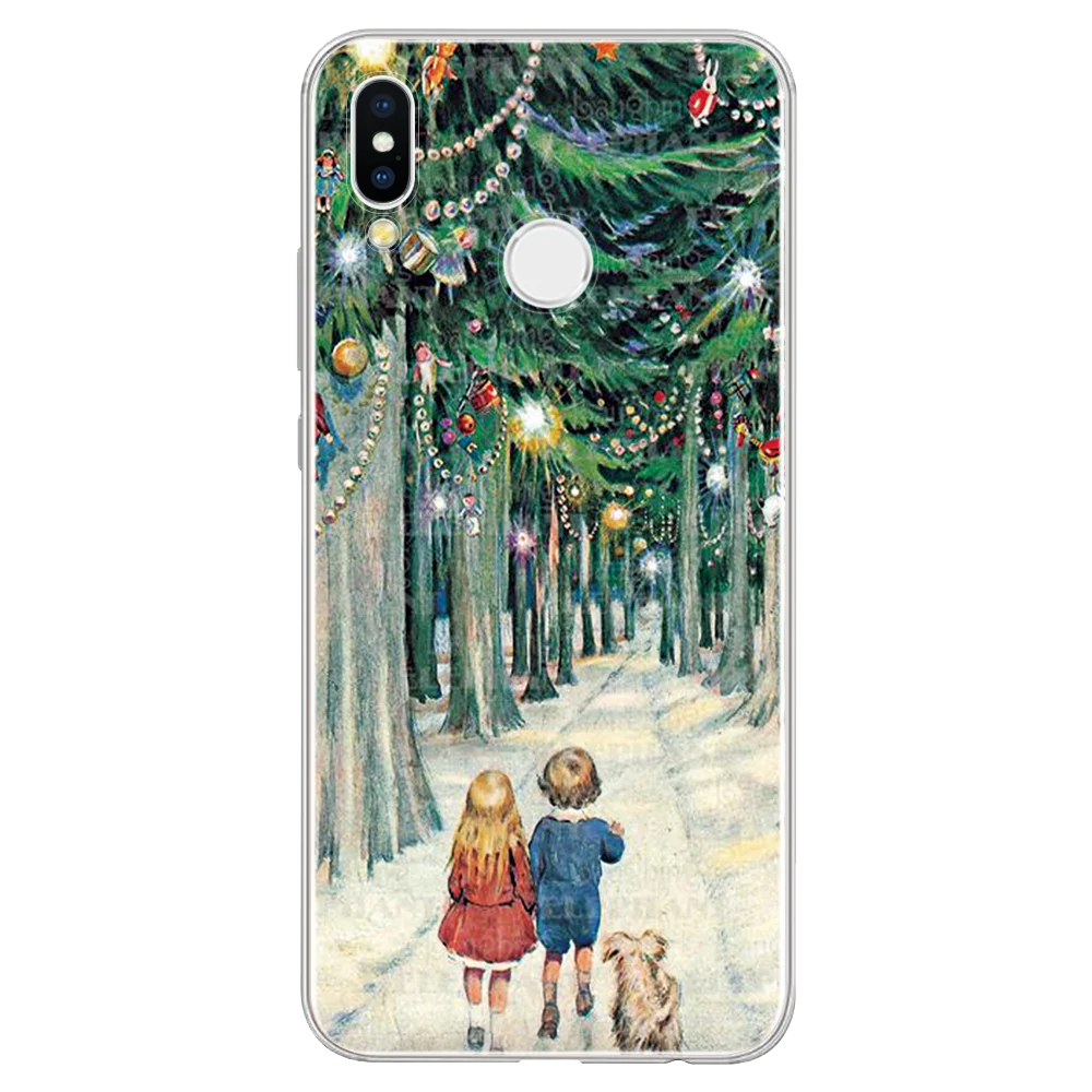 sd2hai Рождество покрытие стола для huawei P20 Pro P30 P8 P9 P10 Коврики 10 20 30 Lite P Smart для huawei Honor 7A 8X9 10 Lite TPU чехол - Цвет: sd2hai