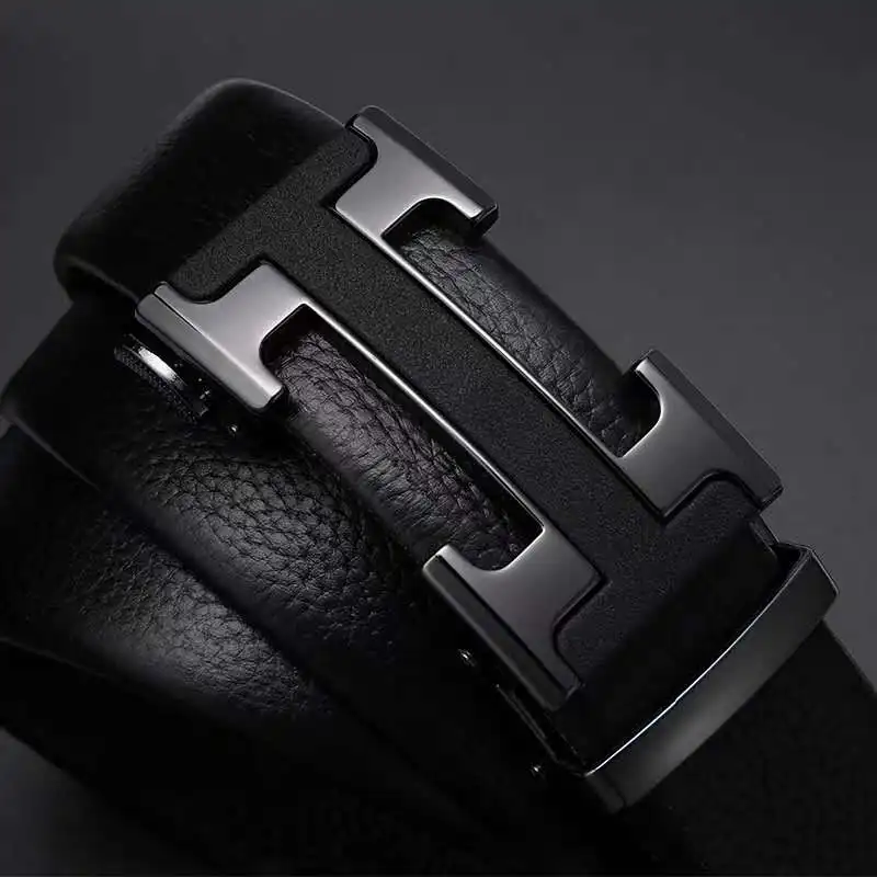 

Famous Brand Belt leather high-grade leather belt designer design men's luxury automatic metal buckle belt