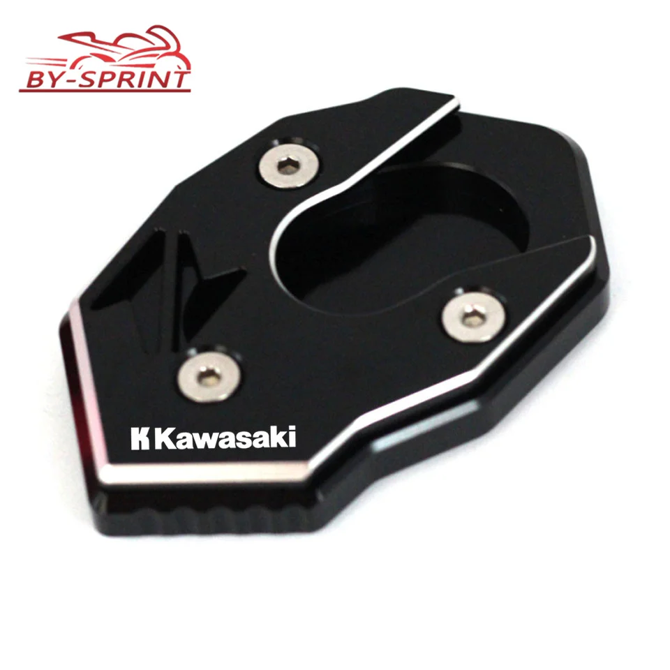 Motorcycle For Kawasaki Z650 Z900 Z1000 Z1000SX Z800 ER-6N ZX6R ZX10R CNC Aluminum Kickstand Plate Extension Pad Stand Enlarger |